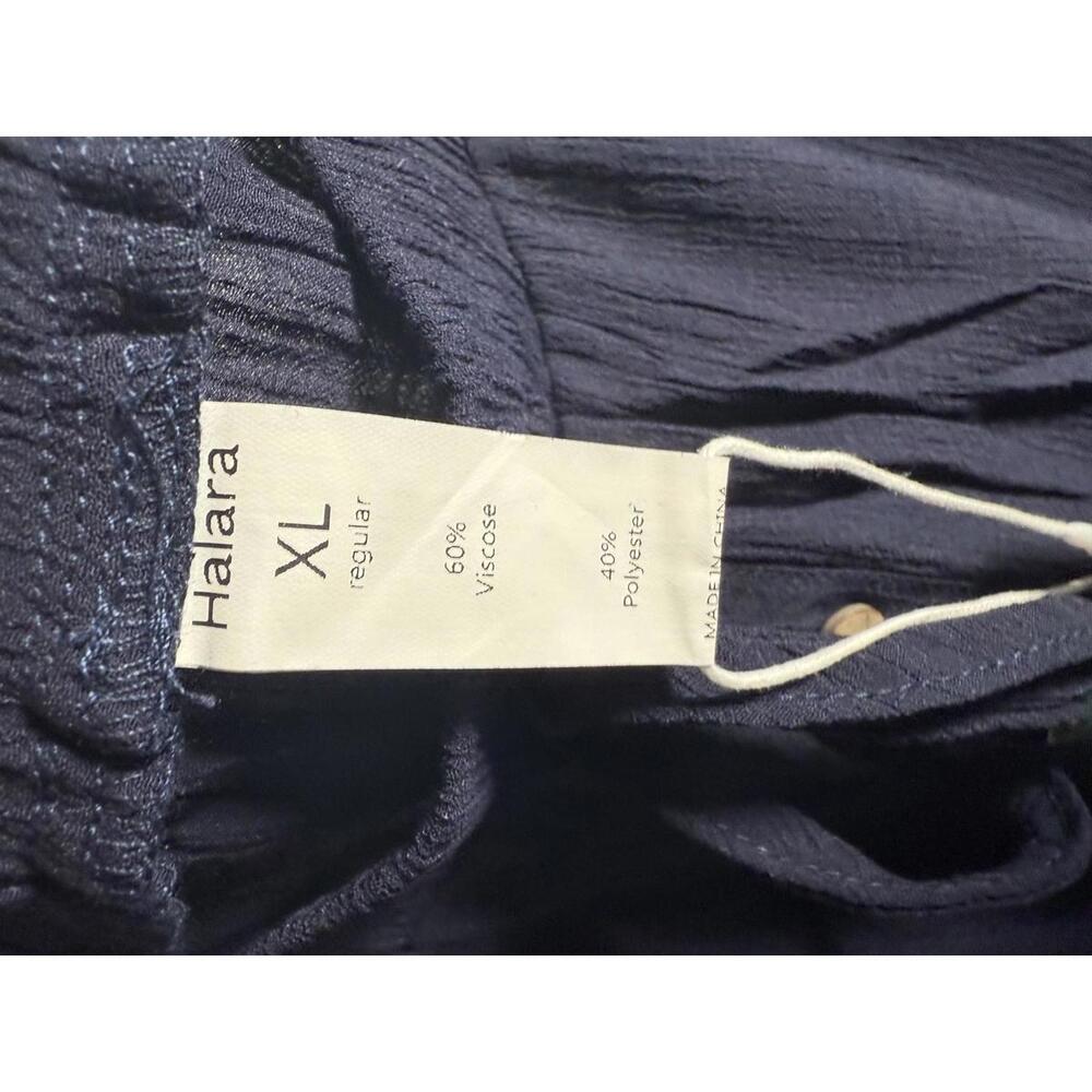 NWT Halara High Waisted Drawstring Pocket Flowy Casual Skirt Maritime Blue XL - Picture 4 of 10
